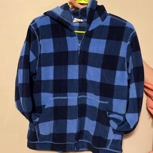 Crazy 8 plaid zip up hoodie